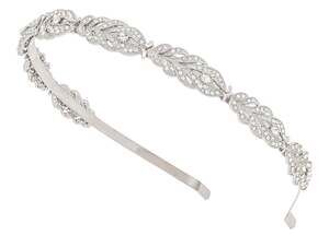 Rhinestone Crystal Wedding Bridal Headband Silver